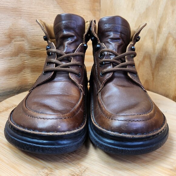 Birkenstock Footprints Leather Lace Up Ankle Boots Booties Size 38 US 8-8.5 - Picture 2 of 10